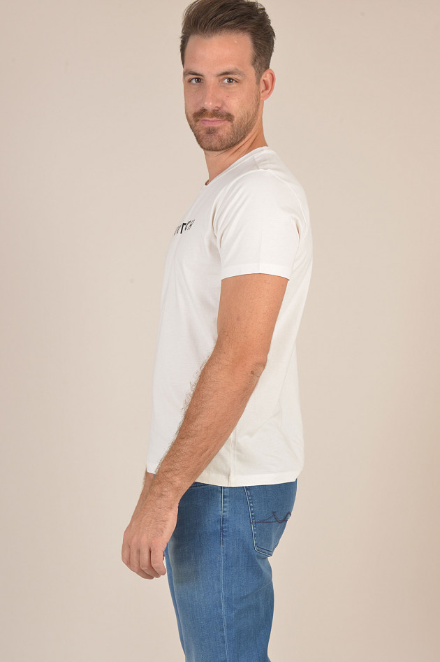 Woolrich T-Shirt aus Baumwolle in Weiß