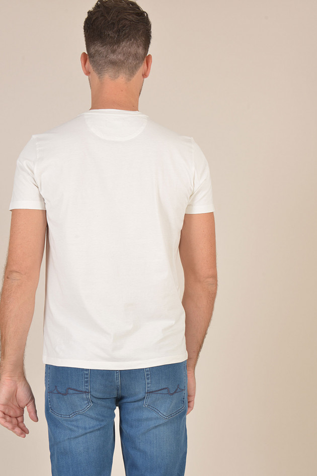 Woolrich T-Shirt aus Baumwolle in Weiß