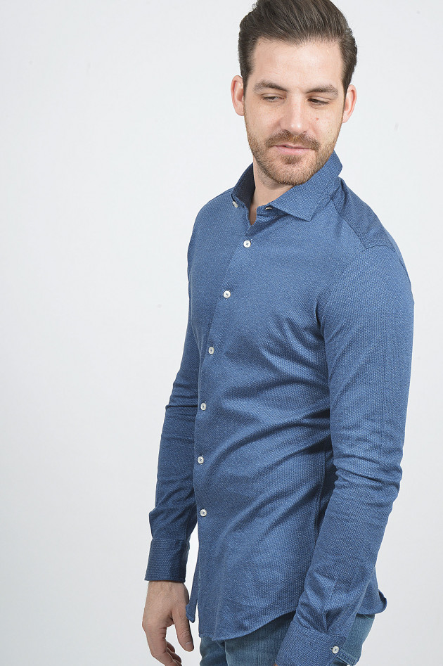 Xacus Jerseyhemd in Blau