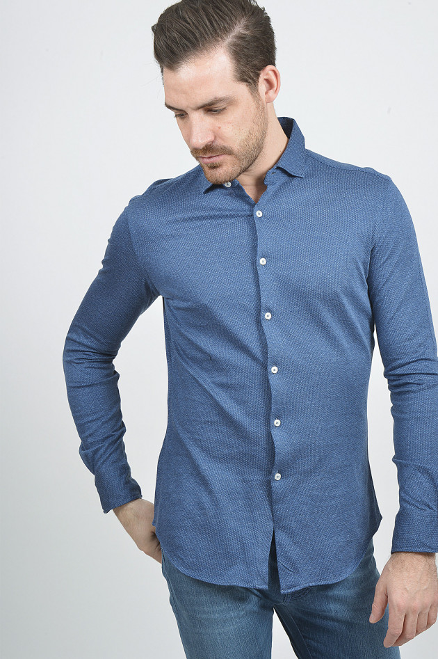 Xacus Jerseyhemd in Blau