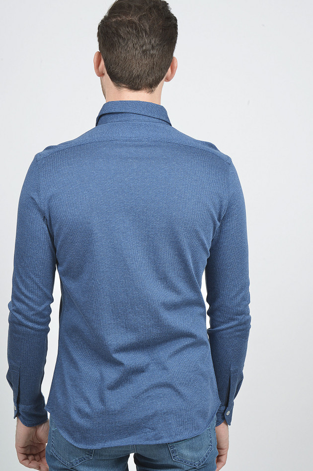 Xacus Jerseyhemd in Blau