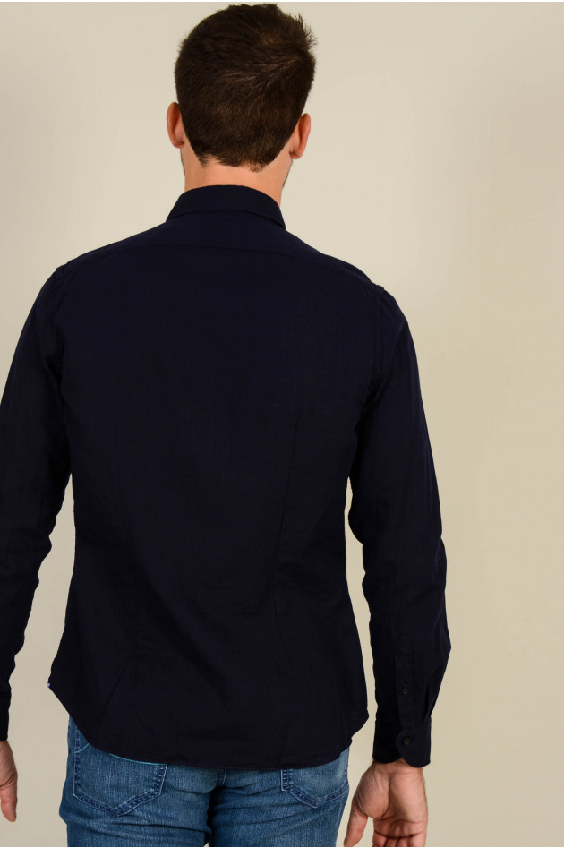 Xacus Hemd aus Baumwolle in Navy