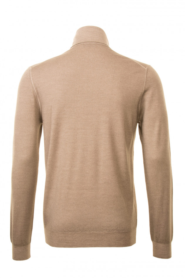 Zanieri Rollkragenpullover in Beige meliert