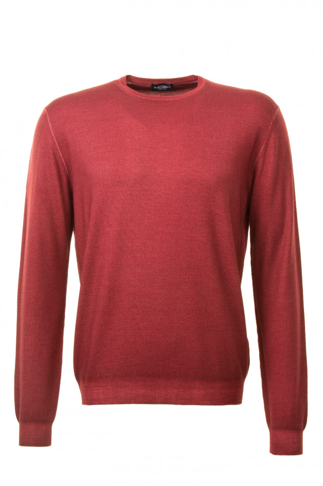Zanieri Pullover aus Wolle in Rot meliert