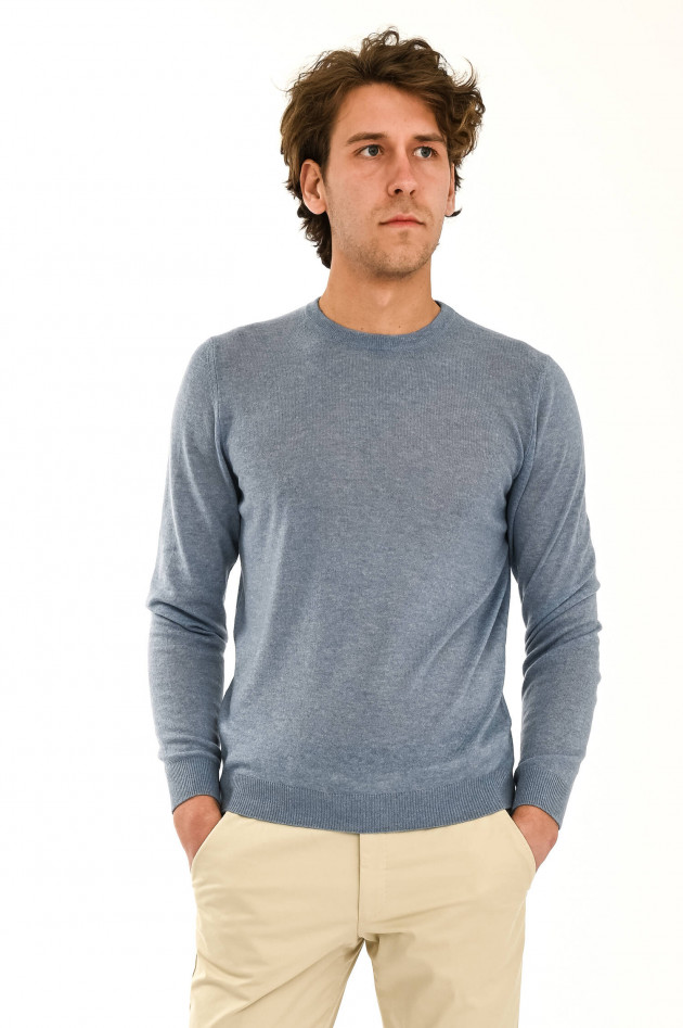 Zanieri Kaschmir Pullover in Hellblau