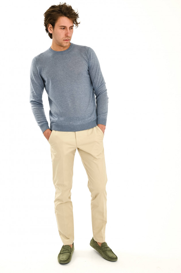 Zanieri Kaschmir Pullover in Hellblau