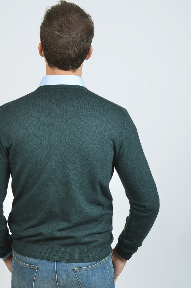 Zanieri Pullover mit V-Ausschnitt in Grün