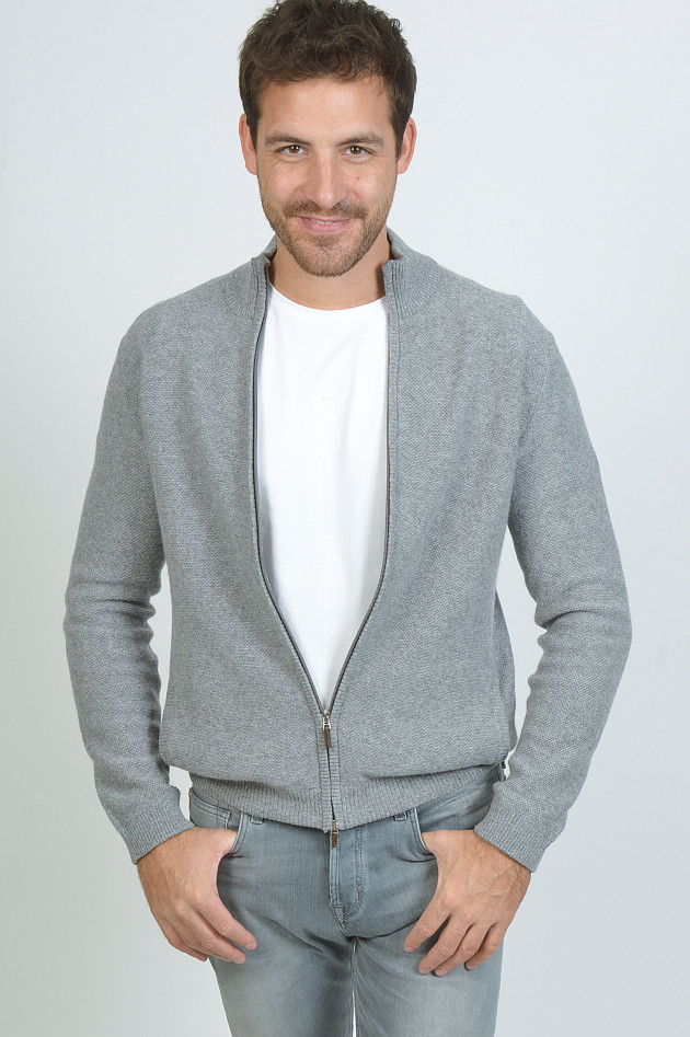 Zanieri Strickjacke in Grau