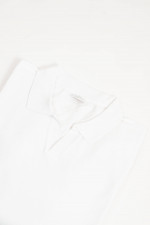 Lamgarm-Polo-Shirt in Weiß