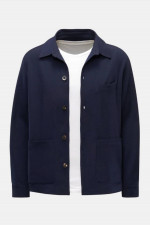 Seersucker-Jacke in Navy