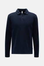 Fleece Poloshirt in Navy