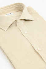 Leinenhemd in Beige