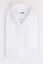 Hemd aus Baumwoll-Twill in Weiß