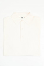 Poloshirt aus Baumwoll-Mix in Creme