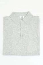 Poloshirt aus Baumwoll-Mix in Hellgrau