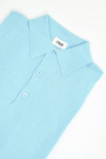 Poloshirt aus Baumwoll-Mix in Skywave