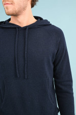 Cashmere Hoodie in Navy