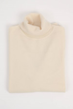 Rollkragenpullover aus Cashmere in Natur