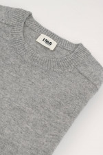 Cashmere Strickpullover in Grau meliert