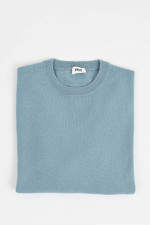 Cashmerepullover mit Rundhals in Slate