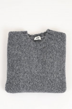 Pullover aus Alpaka-Woll-Mix in Grau meliert