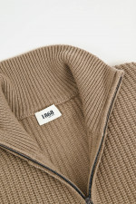 Strickweste aus Woll-Cashmere-Mix in Beige