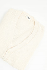 Strickweste aus Baumwolle in Creme