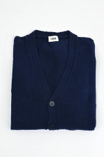 Strickweste aus  Baumwolle in Marine