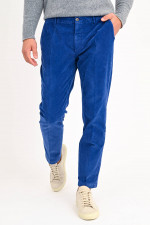 Cord Hose BRANDON in Mittelblau