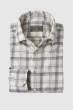 Button-Down Hemd in Grau/Greige