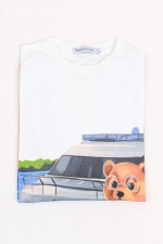 T-Shirt THE YACHT OWNER mit XXL-Frontprint