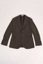 Sakko aus Wollmix in Braun