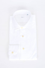 Hemd aus Baumwoll-Twill in Weiß
