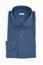 Leinenhemd in Navy