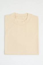 Loose Fit Kurzarm-Shirt in Panna Cotta