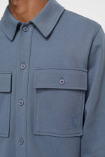 Jersey Hemd in Mittelblau
