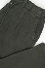 Hose VIRGO aus Leinen in Pepper Grey