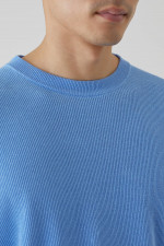 Feinstrick Pullover in Hellblau