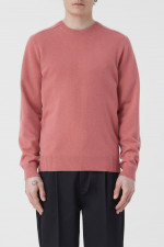 Strickpullover aus Bio-Cashmere in Koralle