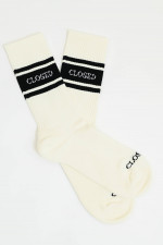 Socken aus Baumwoll-Mix in Ivory/Schwarz