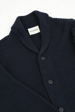 Strickjacke aus Wolle in Navy