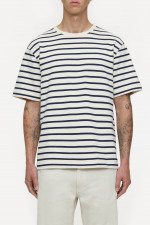 Gestreiftes T-Shirt in Navy/Creme