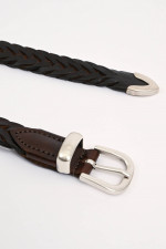 Ledergürtel in Dunkelbraun