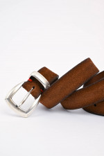 Gürtel aus Leder in Braun