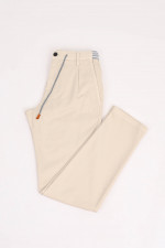 Chino-Hose aus Baumwolle in Creme