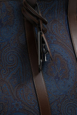 Reisetasche mit Paisley-Muster in Navy
