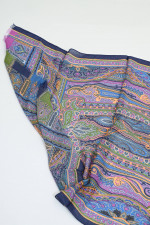 Tuch mit Paisley-Print in Violett/Multicolor