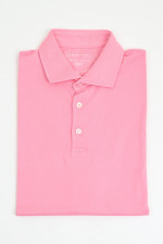 Jersey-Poloshirt in Bright Pink