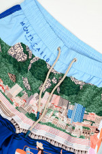 Badehose MONTE CARLO in Blau/Multi