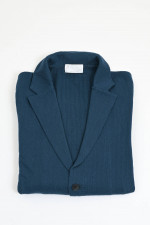 Strick-Sakko aus Cash-Mix in Marineblau